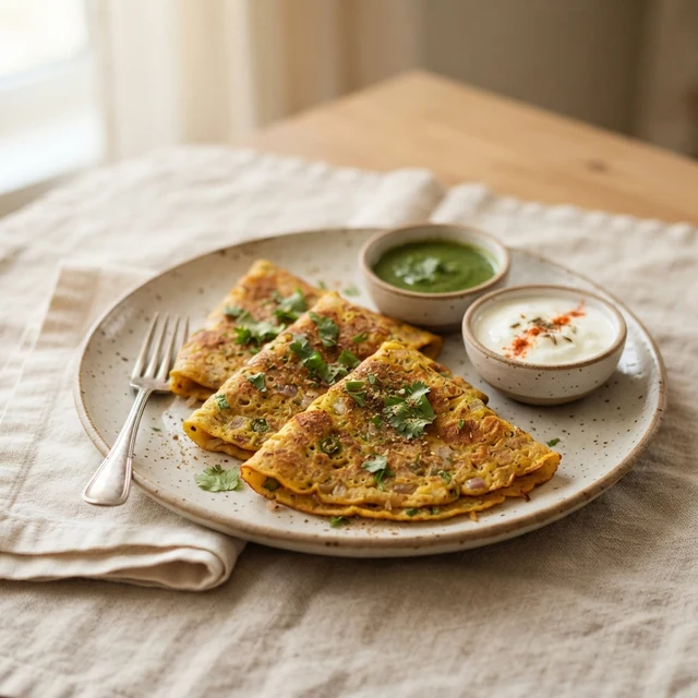 Besan Chilla (3 pieces)