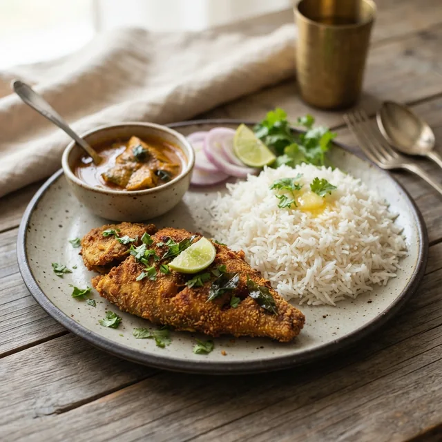 Fish Fry + Rice (1 piece)
