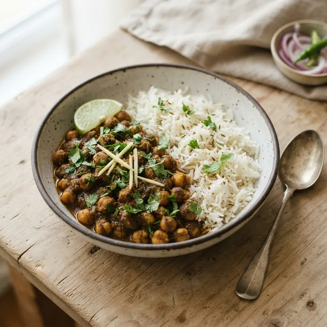 Chole Chawal (1 Bowl)