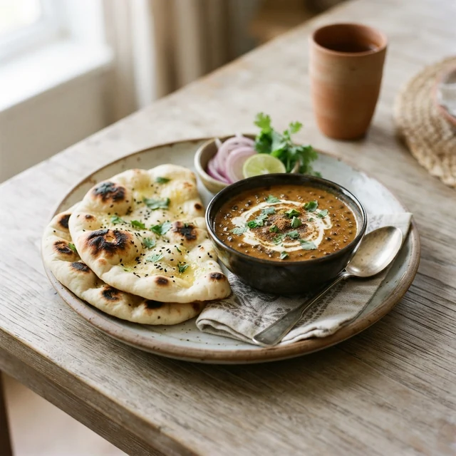 Dal Makhani + Naan (2 pieces)