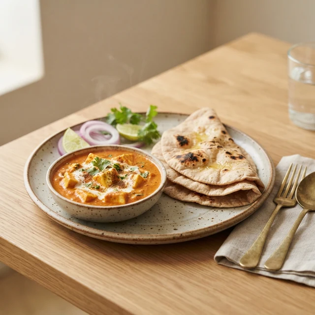 Paneer Butter Masala + Roti (2 pieces)