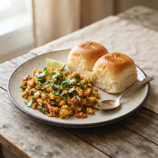 Egg Bhurji with Pav (2 pav)