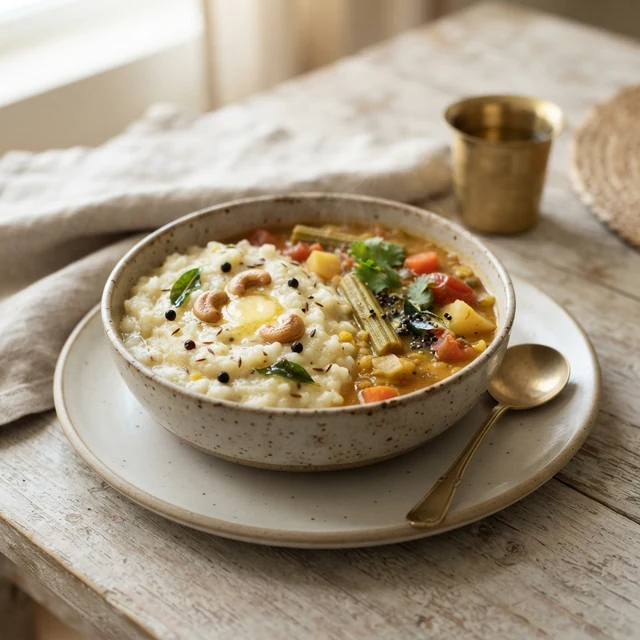 Pongal with Sambar (1 bowl)