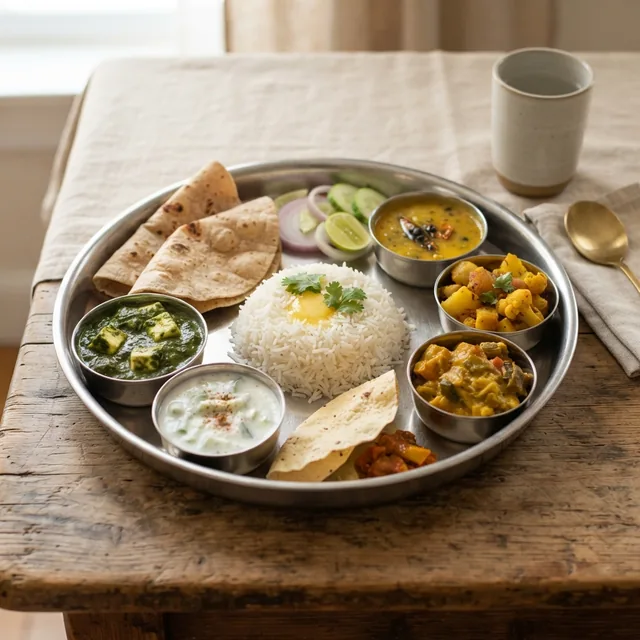 Veg Thali (1 plate)
