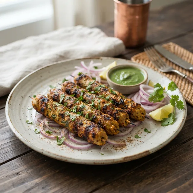 Chicken Seekh Kebab (4 pieces)