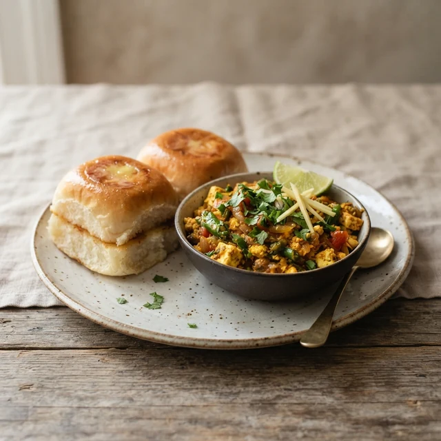 Paneer Bhurji with Pav (2 pav)