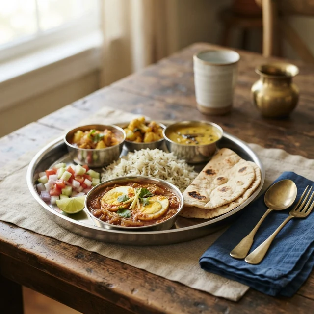 Egg Thali (1 plate)
