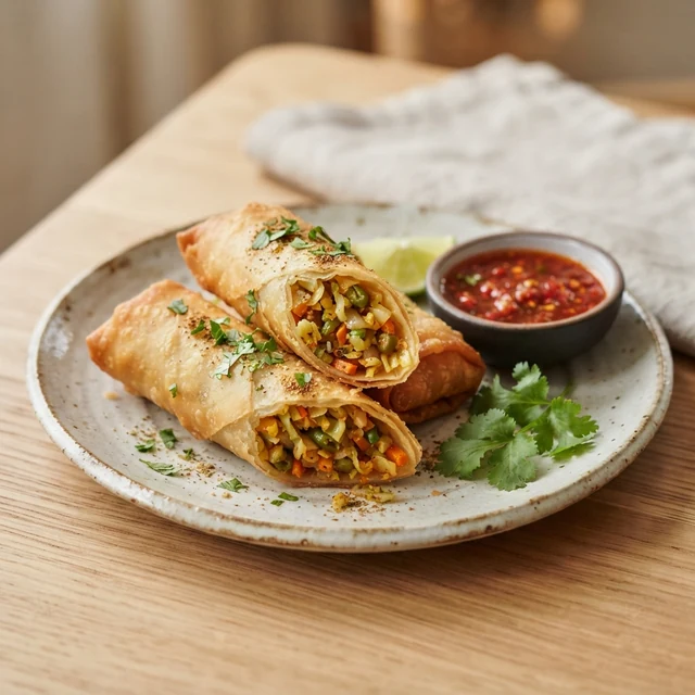 Veg Spring Rolls (2 pieces)