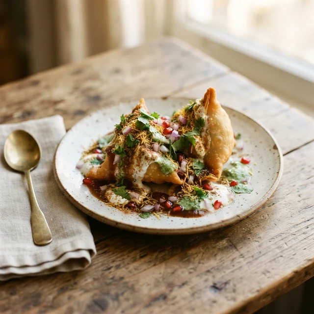Samosa Chaat (1 plate)