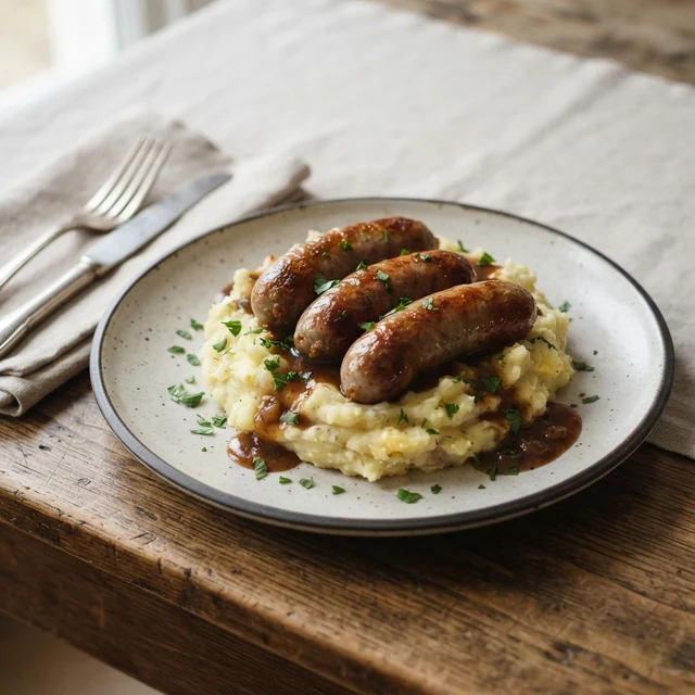 Bangers and Mash (1 plate)