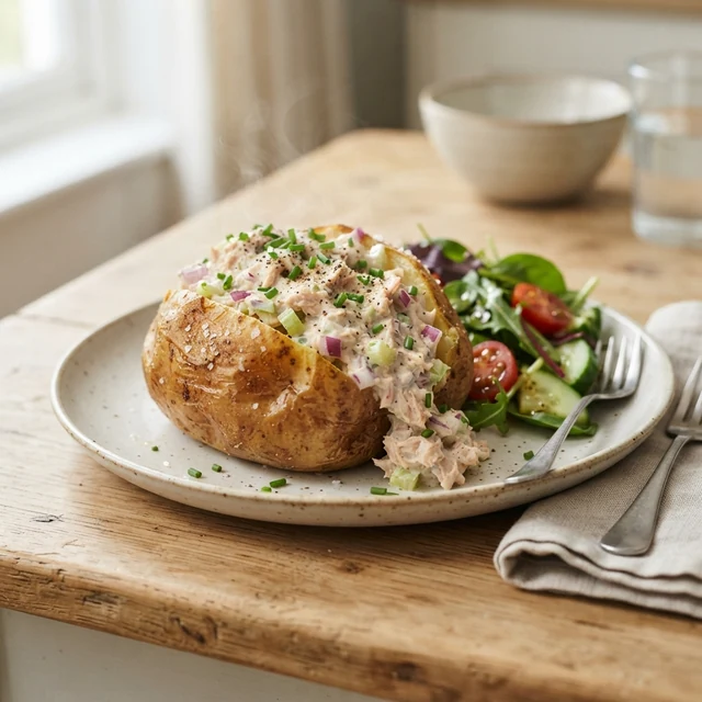 Jacket Potato with Tuna Mayo (1)