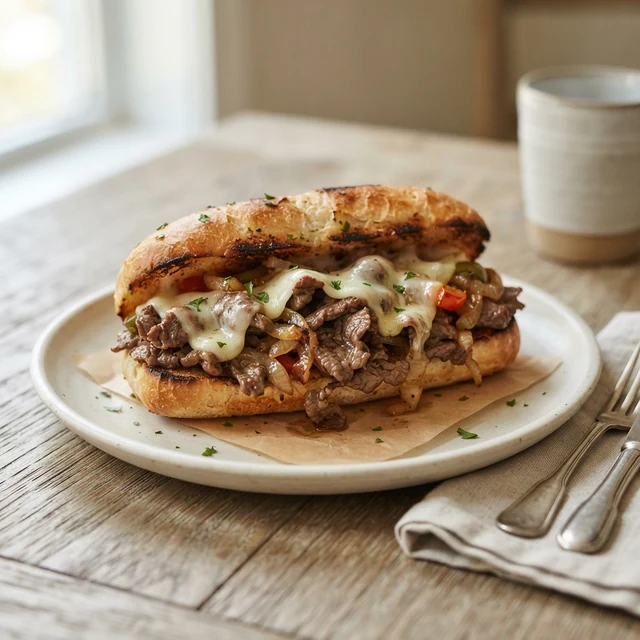 Philly Cheesesteak (1 sandwich)