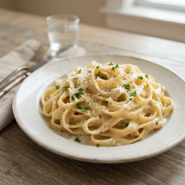 Fettuccine Alfredo (1 plate)