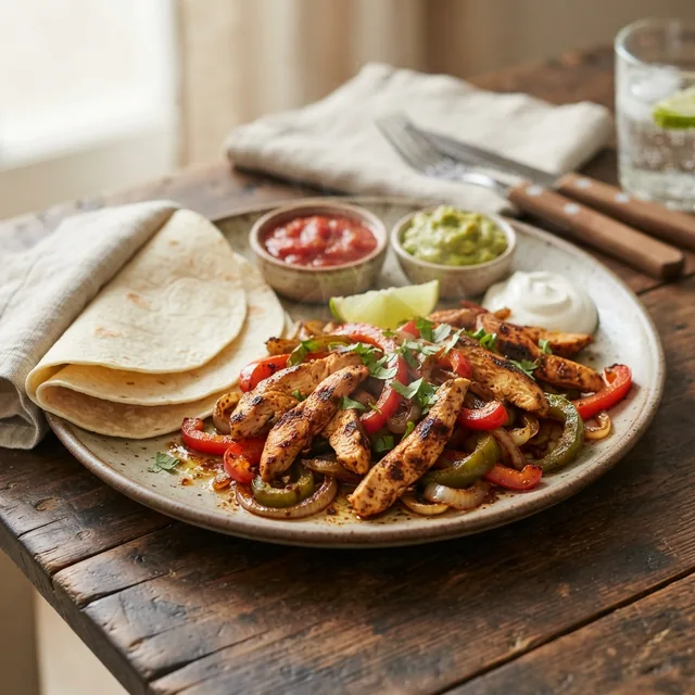 Chicken Fajitas (1 plate)