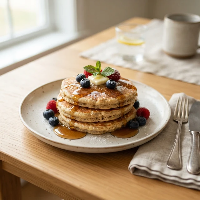 Protein Pancakes (3) with Syrup