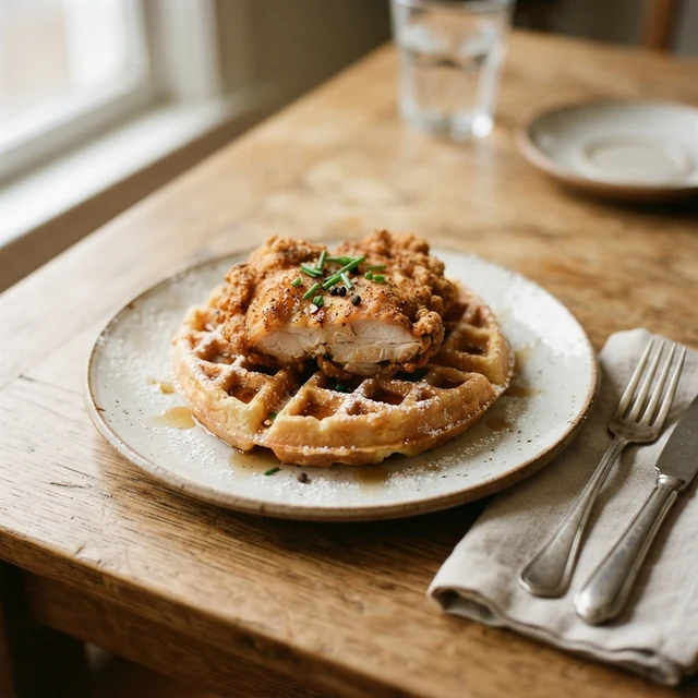 Chicken and Waffles (1 plate)