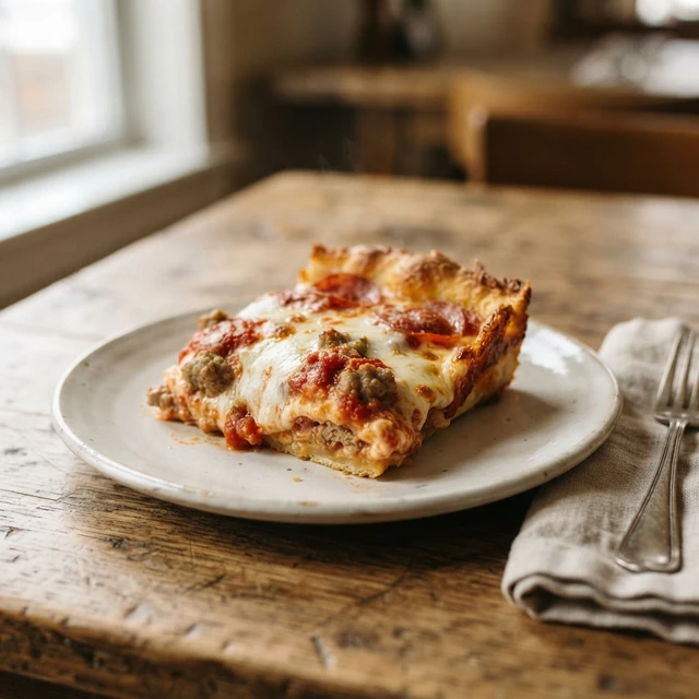 Chicago Deep Dish Pizza (1 slice)