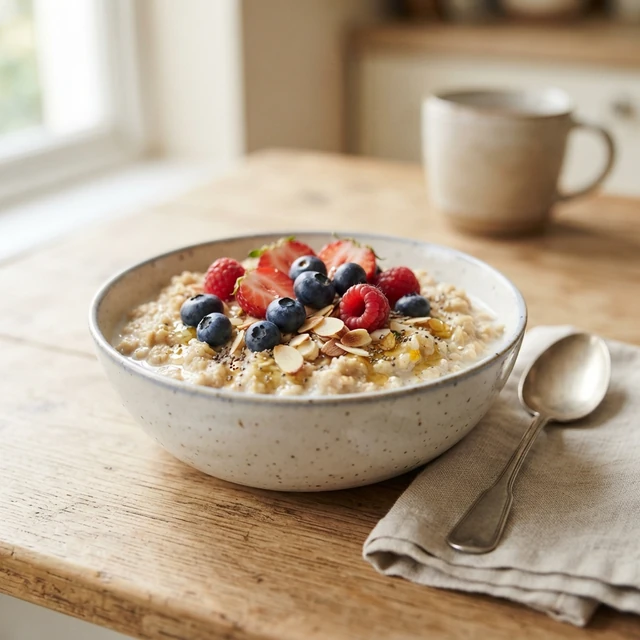 Oatmeal with Berries (1 bowl)