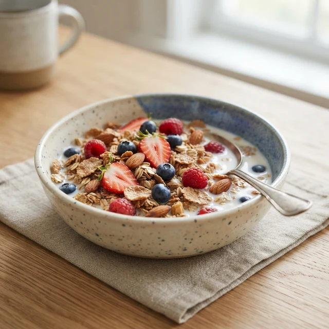 Cereal with Milk (1 bowl)