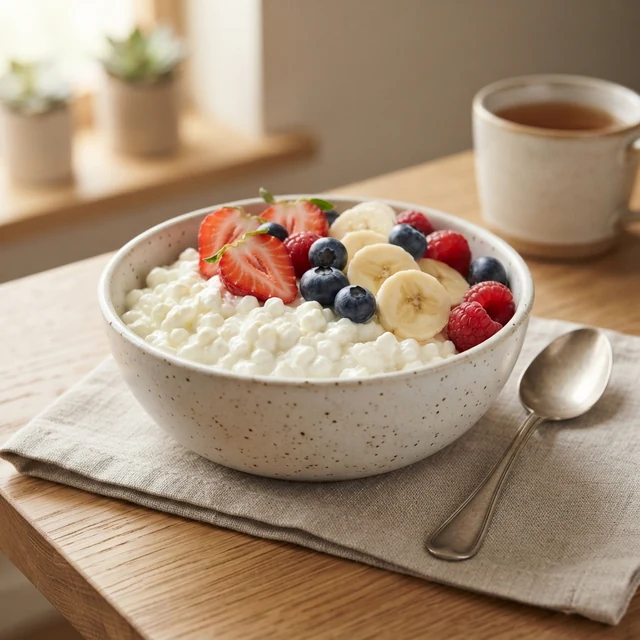 Cottage Cheese Bowl with Fruit (1)