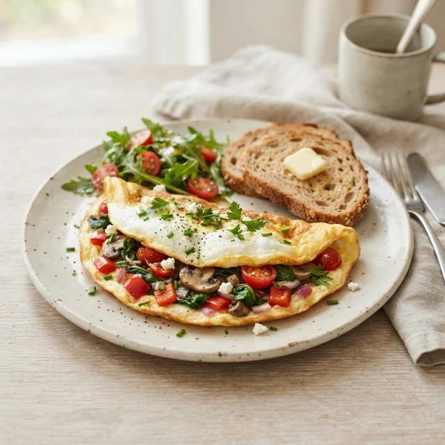 Egg White Omelette with Vegetables (1)