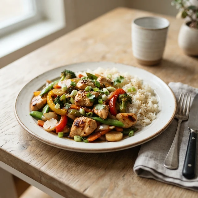 Stir Fry Chicken + Rice