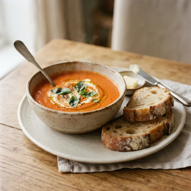Soup + Bread (1 bowl + 2 slices)