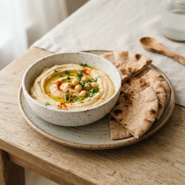 Hummus with Pita (1 serving)