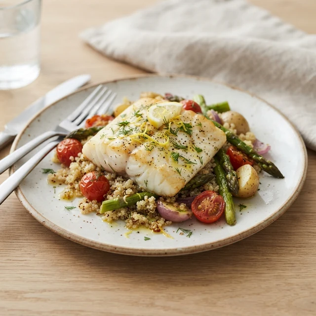 Cod cooked (100g)