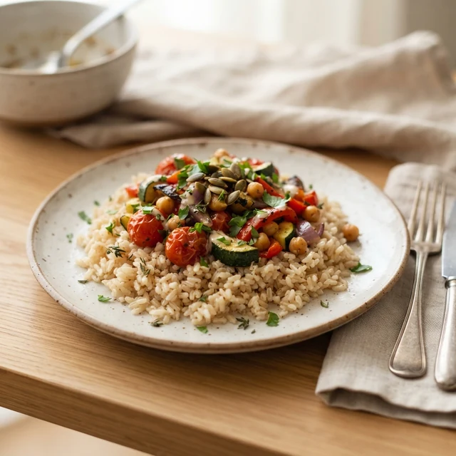 Brown rice cooked (1 cup)