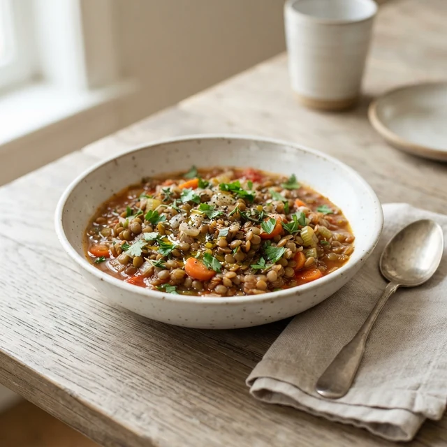 Lentils cooked (1/2 cup)