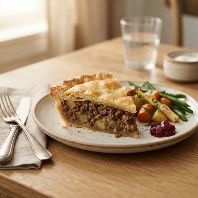 Meat pie slice